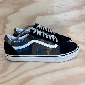 Vans Off The Wall - Old Skool Woodland Camo - Sneakers - Black/Green - Men's -11